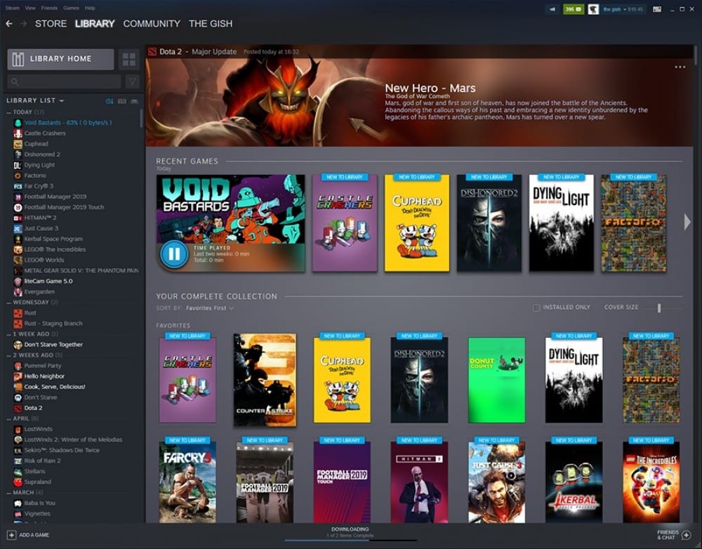 steam-library-home-page