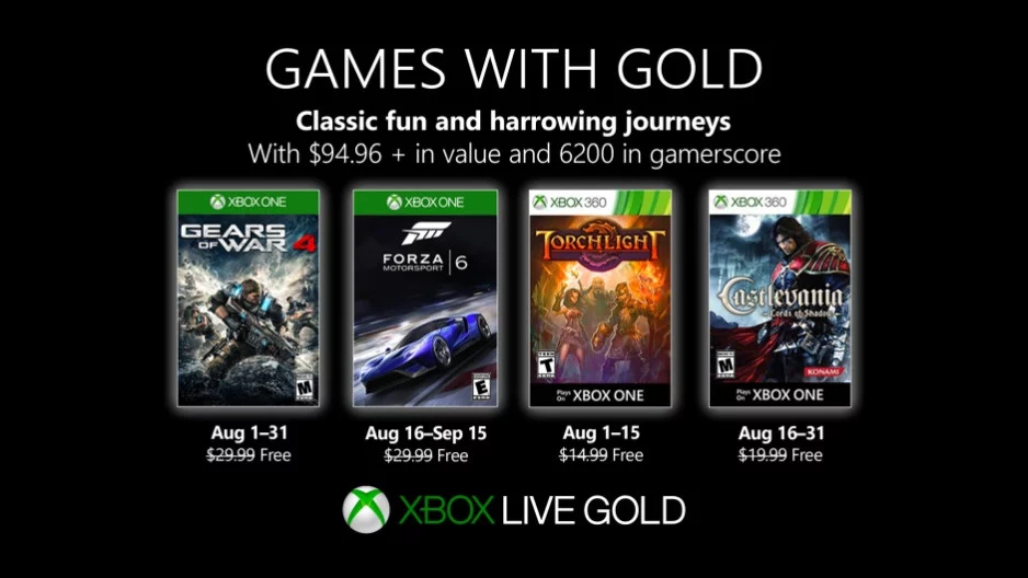 Këto janë lojërat e gushtit për Xbox Games With Gold