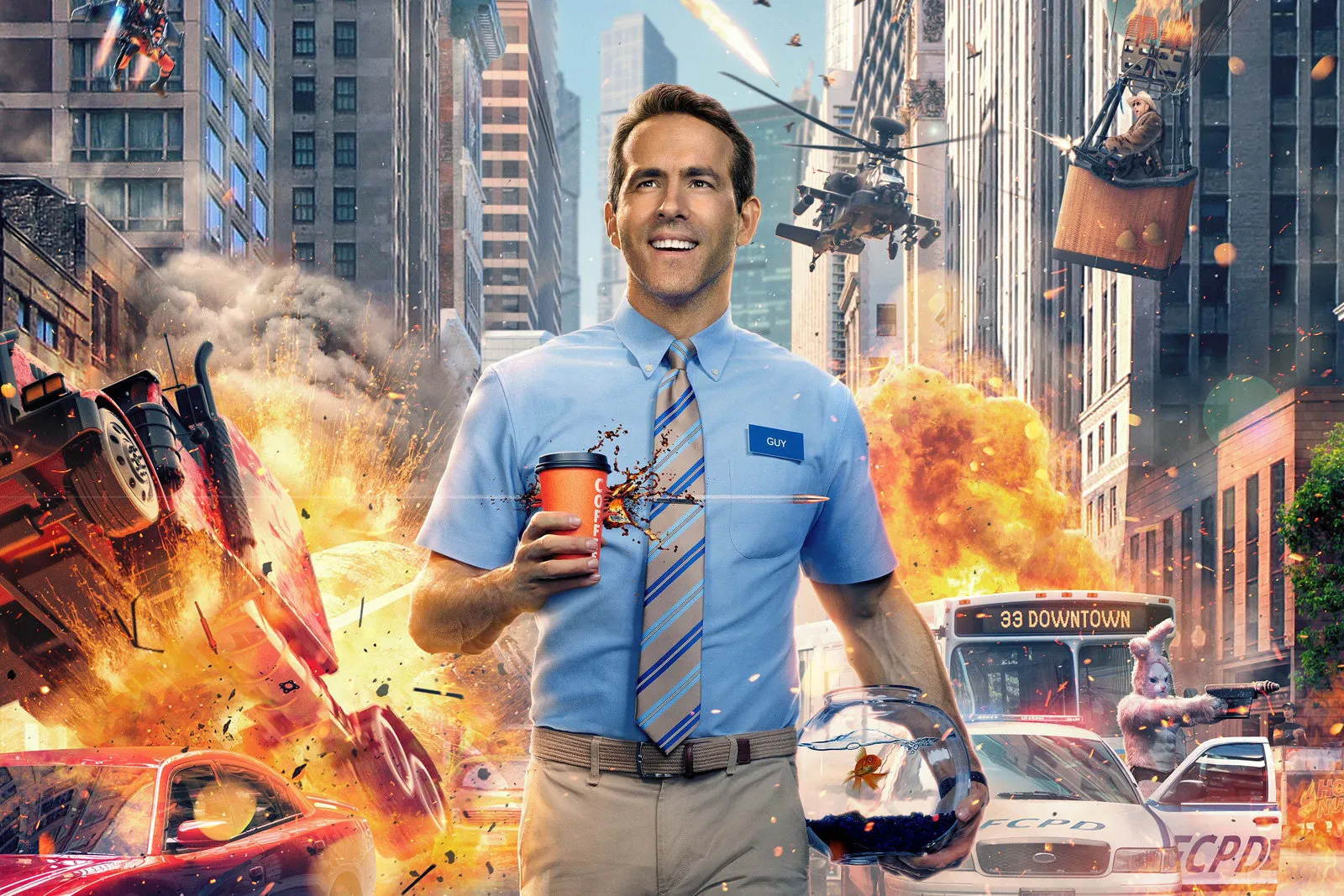 Free Guy sjell Ryan Reynolds si një NPC në një videolojë