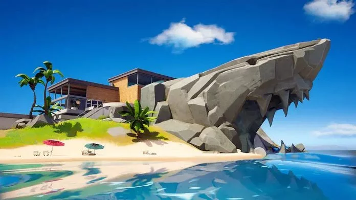fortnite-shark-head-building