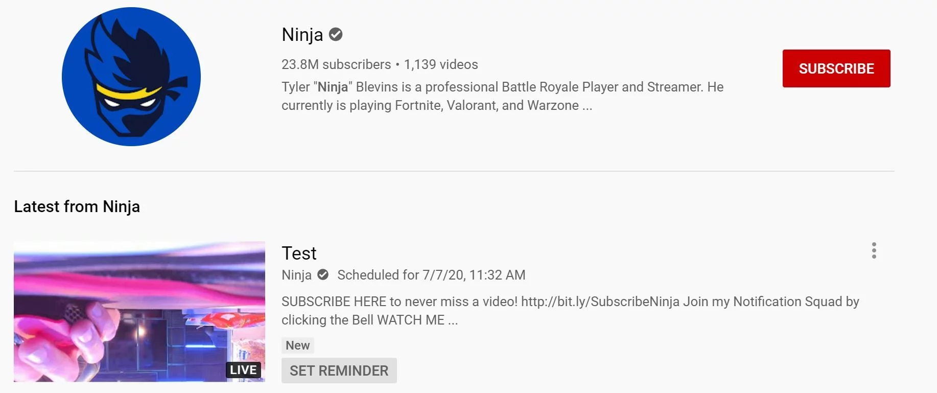 ninja-test-stream