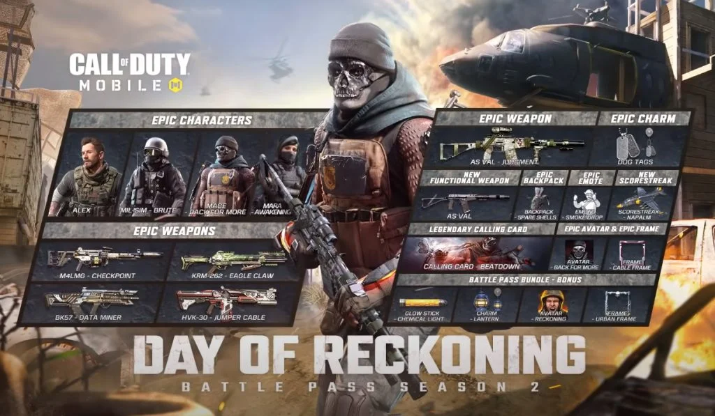 call of duty mobile, battle pass, season 2,