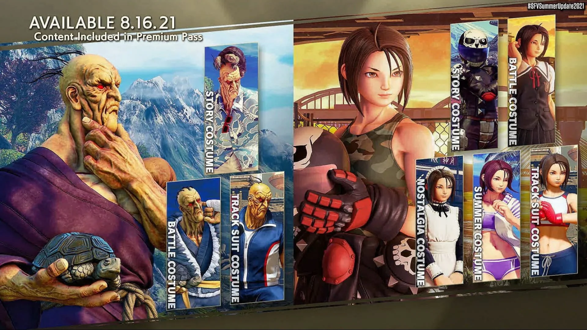 street-fighter-v-summer-update-2021 street fighter v, akira, luke, oro,