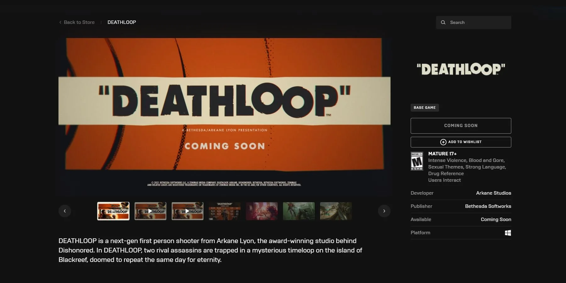 deathloop-epic-store