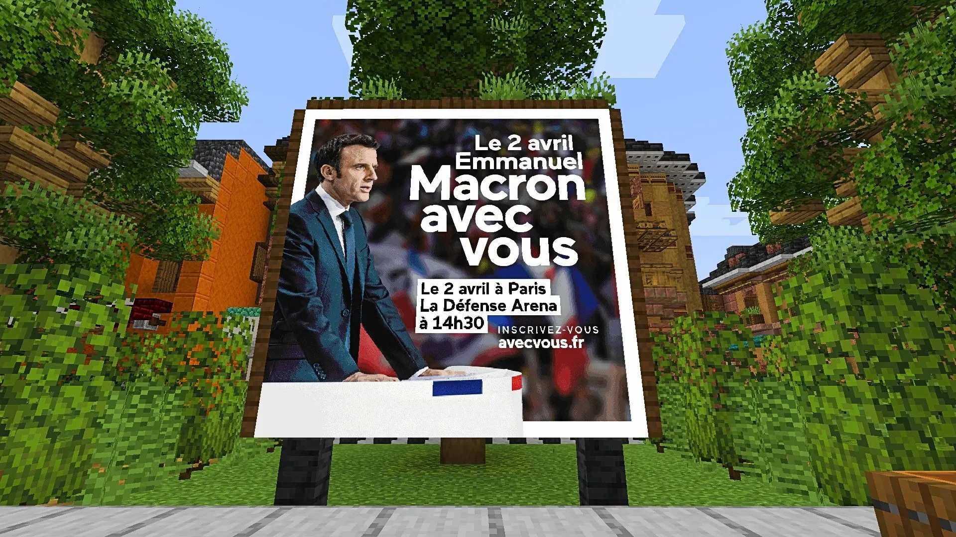 Ju mund të vizitoni serverin Minecraft të presidentit të Francës